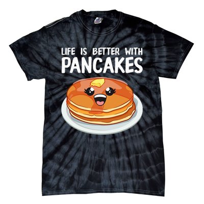 Pancakes Art Brunch Breakfast Pancake Maker Tie-Dye T-Shirt