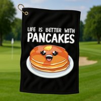 Pancakes Art Brunch Breakfast Pancake Maker Golf Towel