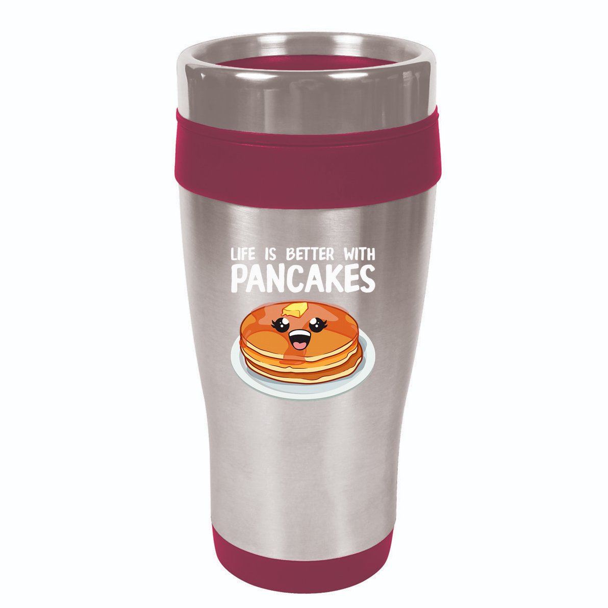 Pancakes Art Brunch Breakfast Pancake Maker 16oz Travel Tumbler