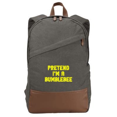 Pretend A Bumblebee Party Halloween Costume  Cotton Canvas Backpack