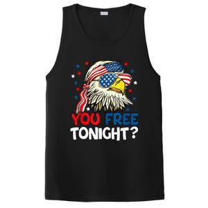 Patriotic American Bald Eagle 4th Of July You Free Tonight PosiCharge Competitor Tank