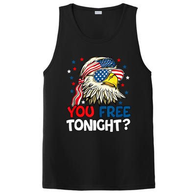 Patriotic American Bald Eagle 4th Of July You Free Tonight PosiCharge Competitor Tank