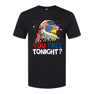 Patriotic American Bald Eagle 4th Of July You Free Tonight Softstyle CVC T-Shirt