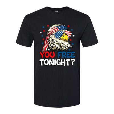 Patriotic American Bald Eagle 4th Of July You Free Tonight Softstyle CVC T-Shirt