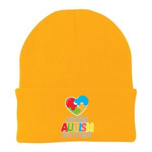 Proud Autism Brother Autism Awareness Day Tee Knit Cap Winter Beanie