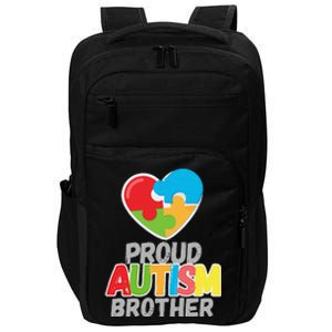 Proud Autism Brother Autism Awareness Day Tee Impact Tech Backpack