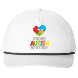 Proud Autism Brother Autism Awareness Day Tee Snapback Five-Panel Rope Hat