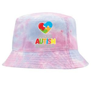 Proud Autism Brother Autism Awareness Day Tee Tie-Dyed Bucket Hat