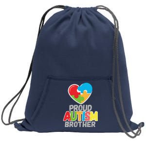 Proud Autism Brother Autism Awareness Day Tee Sweatshirt Cinch Pack Bag