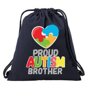 Proud Autism Brother Autism Awareness Day Tee Drawstring Bag