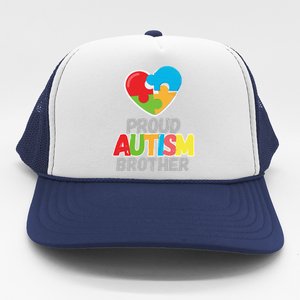 Proud Autism Brother Autism Awareness Day Tee Trucker Hat