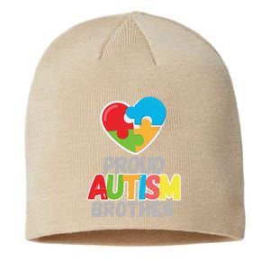 Proud Autism Brother Autism Awareness Day Tee Sustainable Beanie