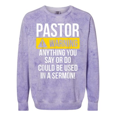 Pastor Appreciation Best Priest Christian Jesus God Bible Colorblast Crewneck Sweatshirt