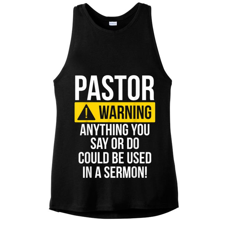 Pastor Appreciation Best Priest Christian Jesus God Bible Ladies PosiCharge Tri-Blend Wicking Tank