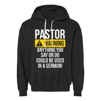 Pastor Appreciation Best Priest Christian Jesus God Bible Garment-Dyed Fleece Hoodie