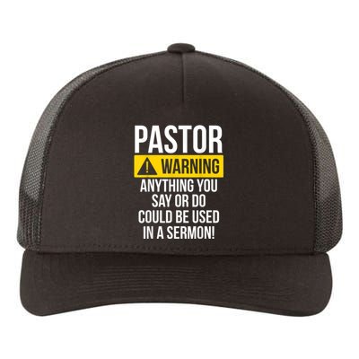 Pastor Appreciation Best Priest Christian Jesus God Bible Yupoong Adult 5-Panel Trucker Hat