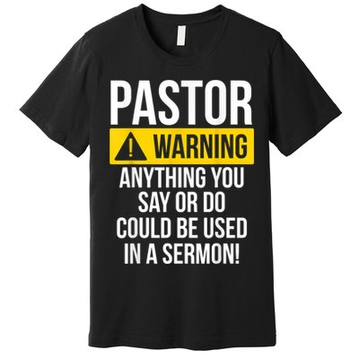 Pastor Appreciation Best Priest Christian Jesus God Bible Premium T-Shirt