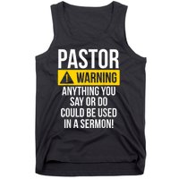 Pastor Appreciation Best Priest Christian Jesus God Bible Tank Top