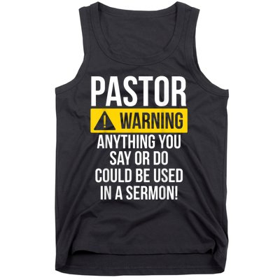 Pastor Appreciation Best Priest Christian Jesus God Bible Tank Top