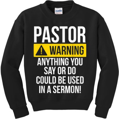 Pastor Appreciation Best Priest Christian Jesus God Bible Kids Sweatshirt