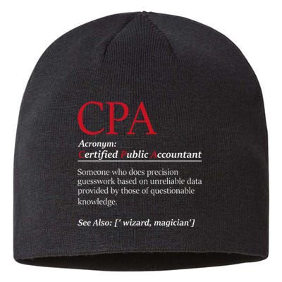 Public Accountant Bookkeeper Tax Auditor Financial Analyst Sustainable Beanie