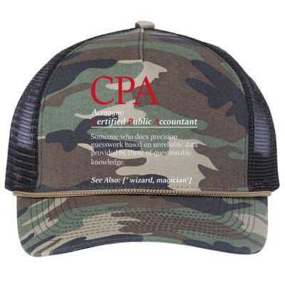 Public Accountant Bookkeeper Tax Auditor Financial Analyst Retro Rope Trucker Hat Cap