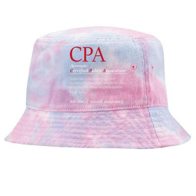 Public Accountant Bookkeeper Tax Auditor Financial Analyst Tie-Dyed Bucket Hat