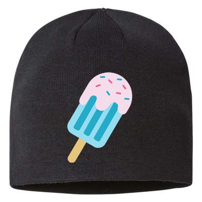 Pink And Blue With Sprinkles Popsicle Sustainable Beanie