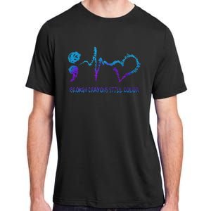 Prevention Awareness Broken Crayons Still Color Suicide Adult ChromaSoft Performance T-Shirt