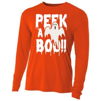 Peek A Boo Halloween Ghost Cooling Performance Long Sleeve Crew