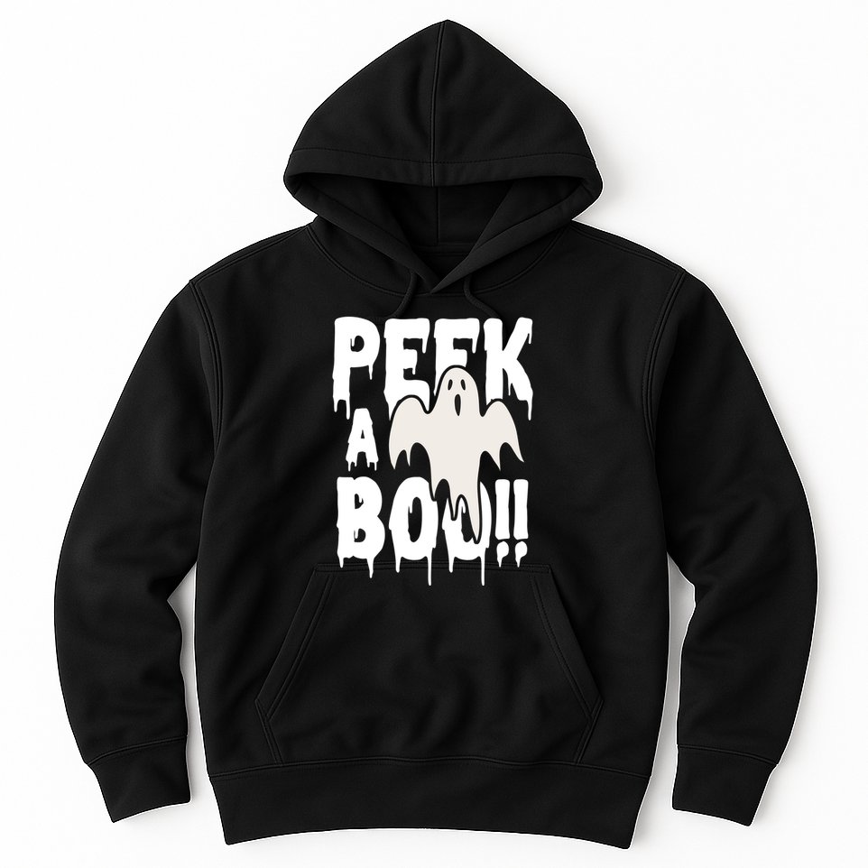 Peek A Boo Halloween Ghost Hoodie