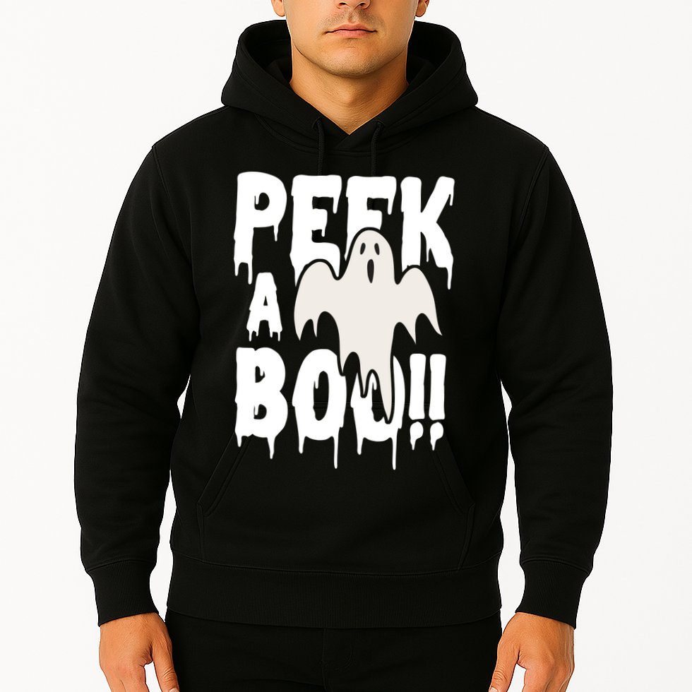 Peek A Boo Halloween Ghost Hoodie