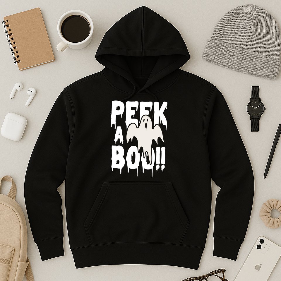 Peek A Boo Halloween Ghost Hoodie
