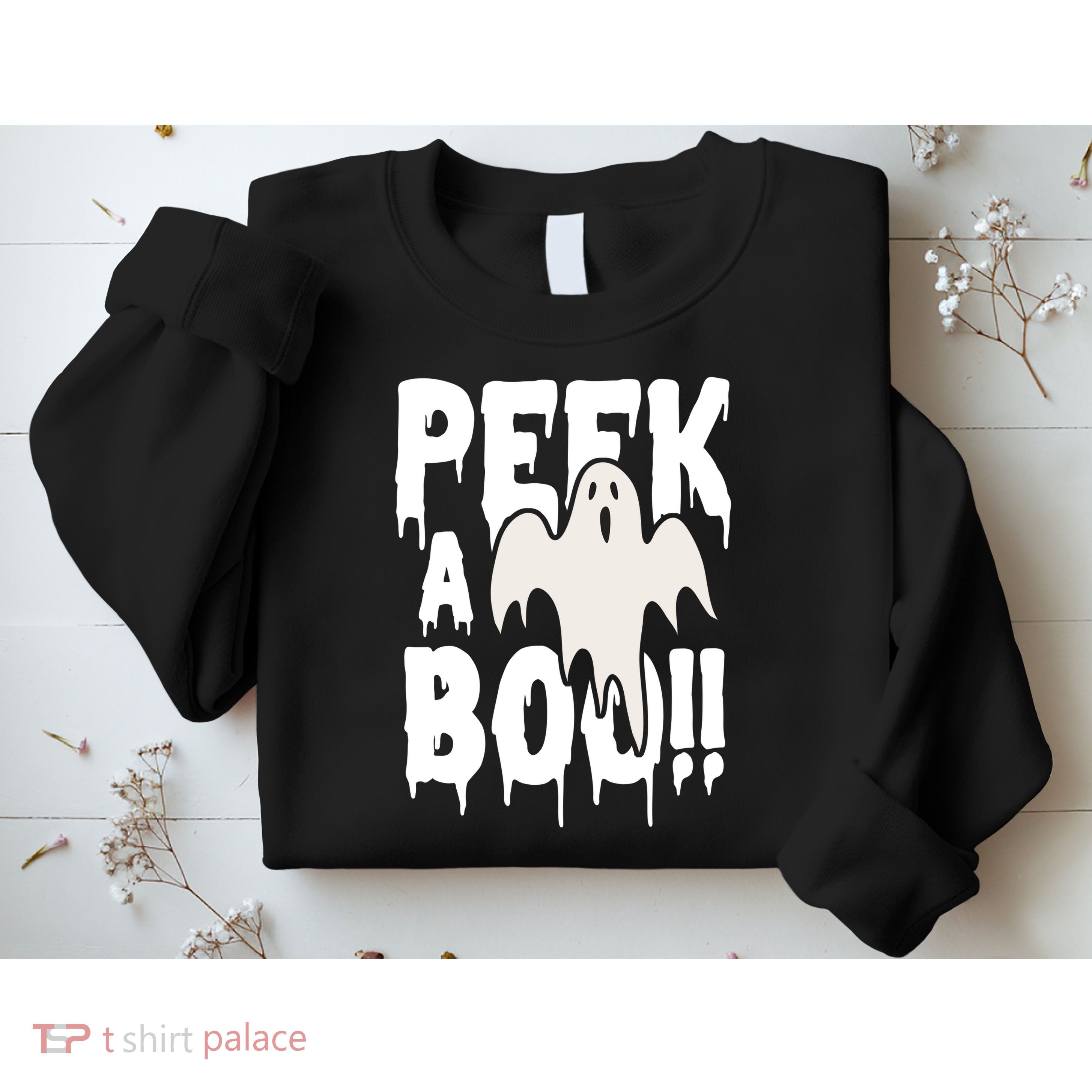 Peek A Boo Halloween Ghost Sweatshirt