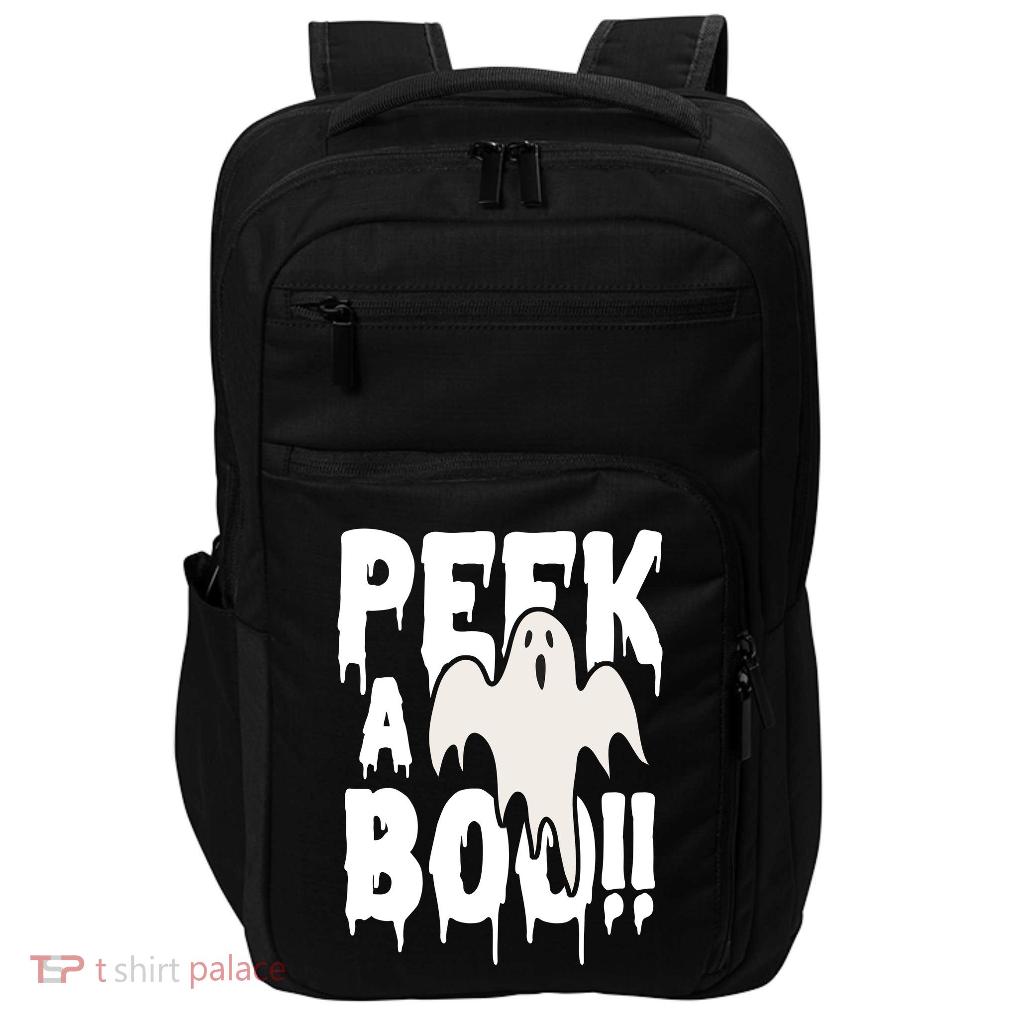 Peek A Boo Halloween Ghost Impact Tech Backpack