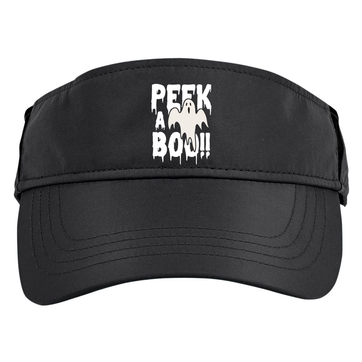 Peek A Boo Halloween Ghost Adult Drive Performance Visor