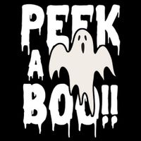 Peek A Boo Halloween Ghost Drawstring Bag