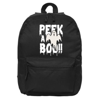 Peek A Boo Halloween Ghost 16 in Basic Backpack
