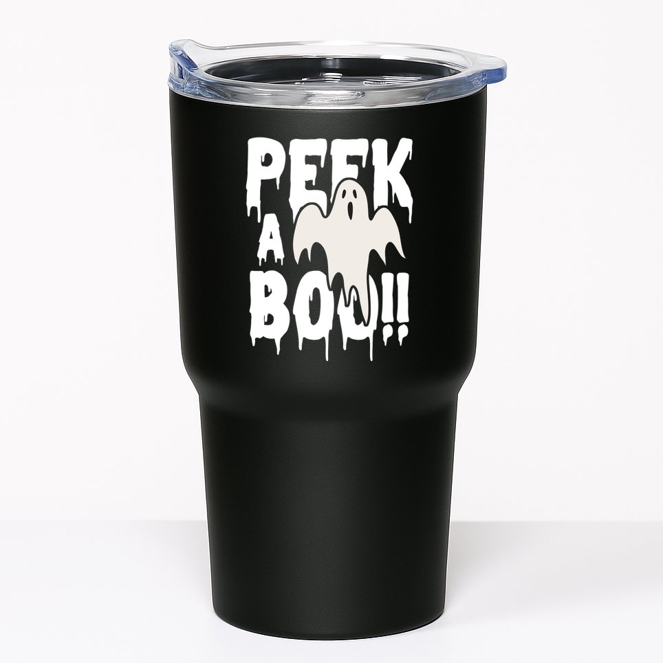 Peek A Boo Halloween Ghost Tumbler