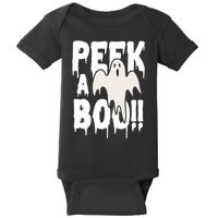 Peek A Boo Halloween Ghost Baby Bodysuit