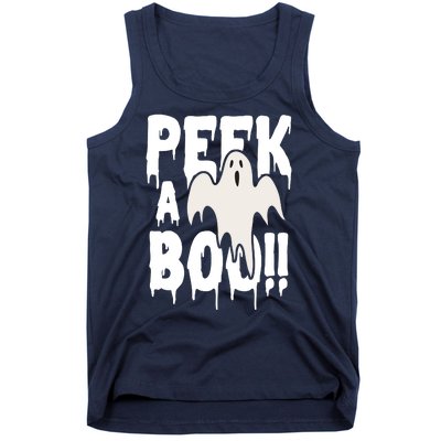 Peek A Boo Halloween Ghost Tank Top