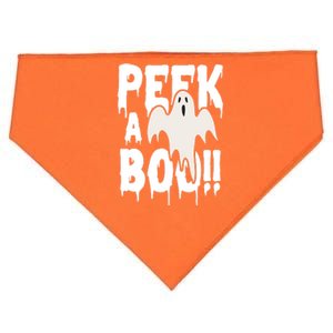 Peek A Boo Halloween Ghost USA-Made Doggie Bandana