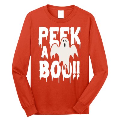 Peek A Boo Halloween Ghost Long Sleeve Shirt