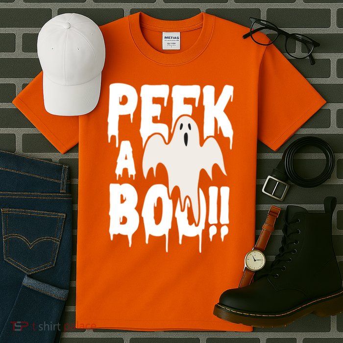 Peek A Boo Halloween Ghost Tall T-Shirt