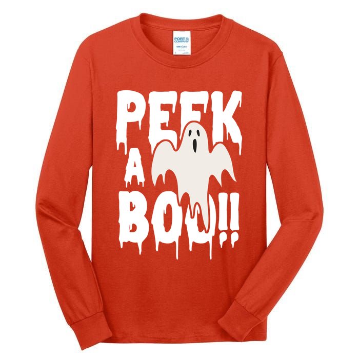 Peek A Boo Halloween Ghost Tall Long Sleeve T-Shirt