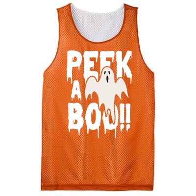 Peek A Boo Halloween Ghost Mesh Reversible Basketball Jersey Tank