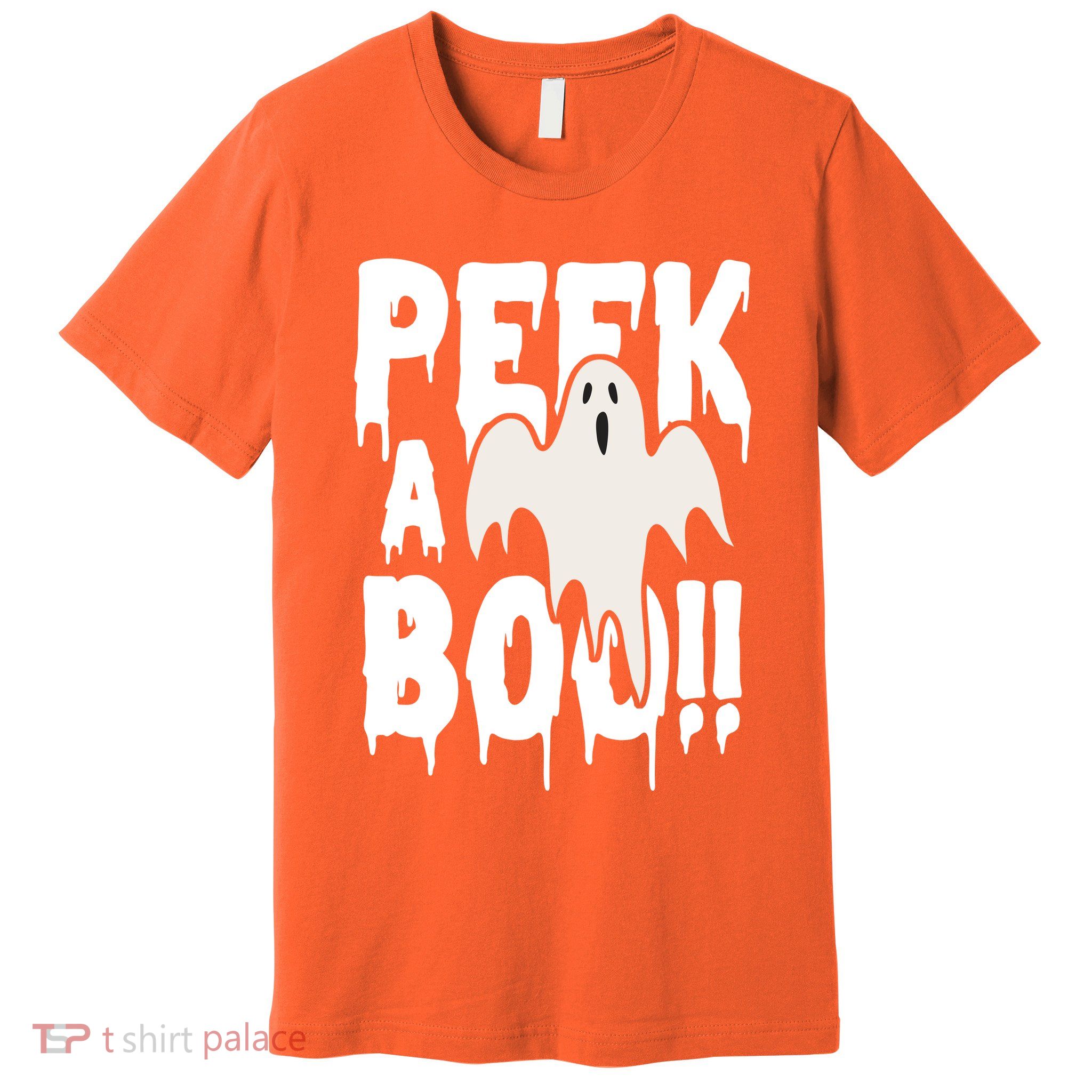 Peek A Boo Halloween Ghost Premium T-Shirt