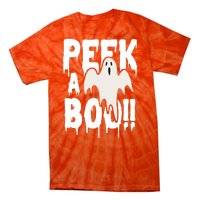 Peek A Boo Halloween Ghost Tie-Dye T-Shirt