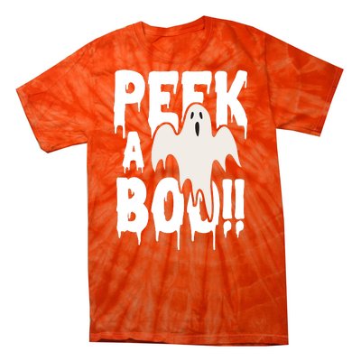 Peek A Boo Halloween Ghost Tie-Dye T-Shirt