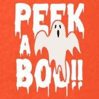 Peek A Boo Halloween Ghost Golf Towel